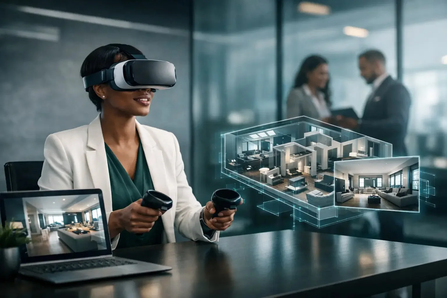 Immersive property preview helping prospective tenants explore a space remotely